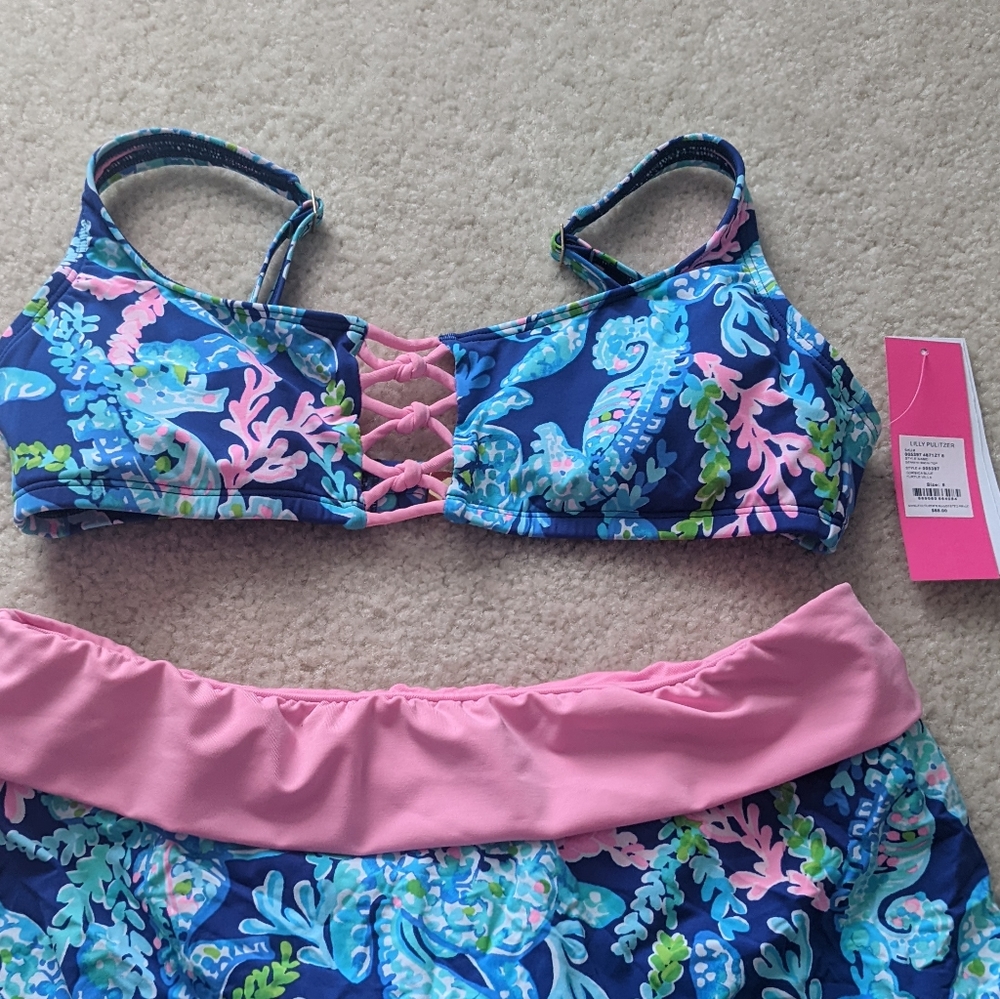 Lilly Pulitzer swimsuit size 8 top NWT and bottom size 6 new with tags